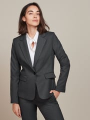 Grey Tailored Single Breasted Jacket - Image 1 of 6
