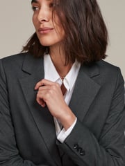 Grey Tailored Single Breasted Jacket - Image 5 of 6