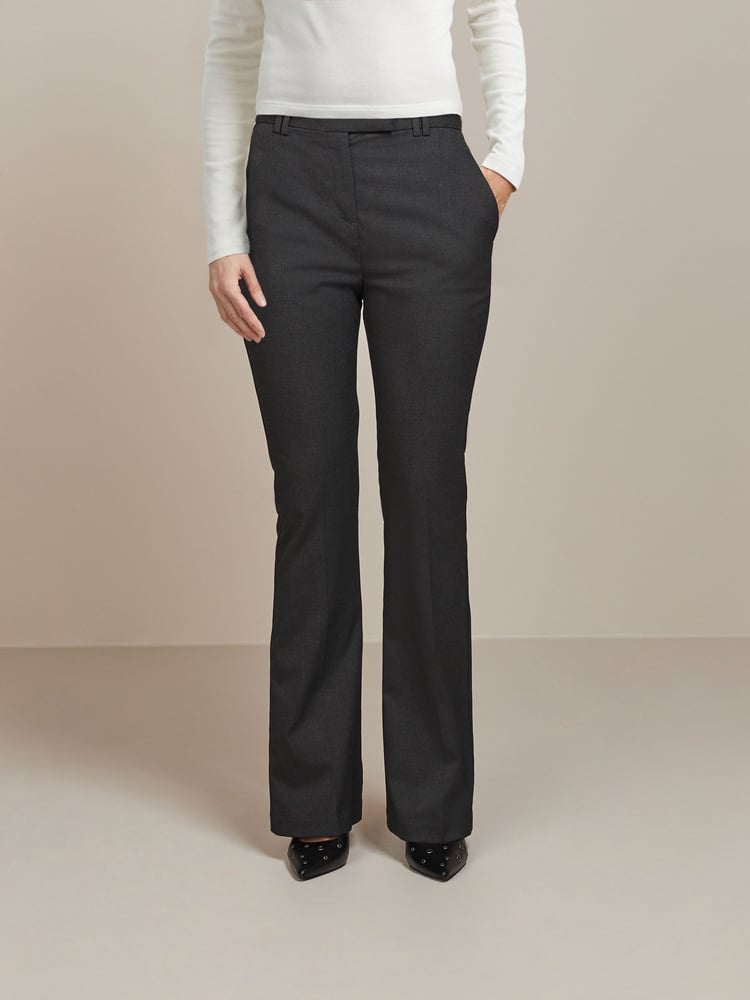 Grey Tailored Bootcut Trousers - Image 2 of 5