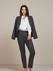 Grey Slim Tailored Trousers - Image 1 of 6
