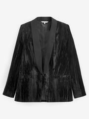 Black Velvet Ripple Suit: Blazer - Image 5 of 5