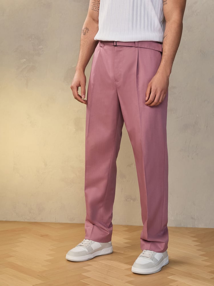 Pink EDIT Slouchy Style Suit Trousers - Image 1 of 8
