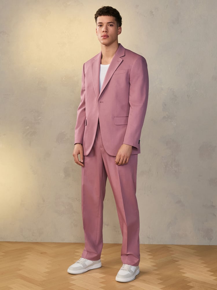 Pink EDIT Slouchy Style Suit Trousers - Image 2 of 8