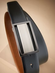 Black/Brown Signature Plaque Belt - Image 5 of 9