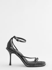 Black Forever Comfort® Jewelled Satin Sandals - Image 4 of 7