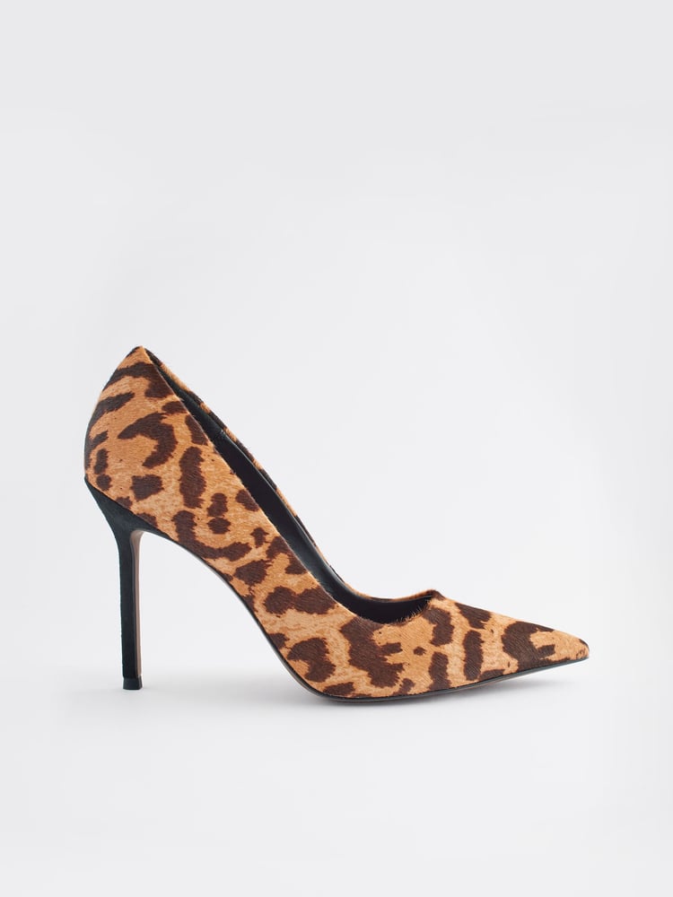 Leopard Premium Forever Comfort® Leather Point Toe Court Shoes - Image 2 of 7 Leopard Premium Forever Comfort® Leather Point Toe Court Shoes - Image 2 of 7