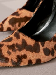 Leopard Premium Forever Comfort® Leather Point Toe Court Shoes - Image 7 of 7