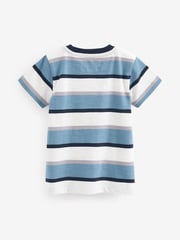 Blue/White Plane Short Sleeve Character T-Shirts 3 Pack (3mths-7yrs) - Image 2 of 2