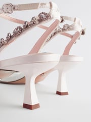 Ivory Forever Comfort® Wedding Embellished Low Heel Bridal Sandals - Image 11 of 11