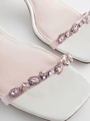 Ivory Forever Comfort® Wedding Embellished Low Heel Bridal Sandals - Image 9 of 11