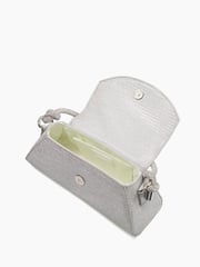Dune London Silver Brynley Diamanté Tubular Hand Bag - Image 2 of 3