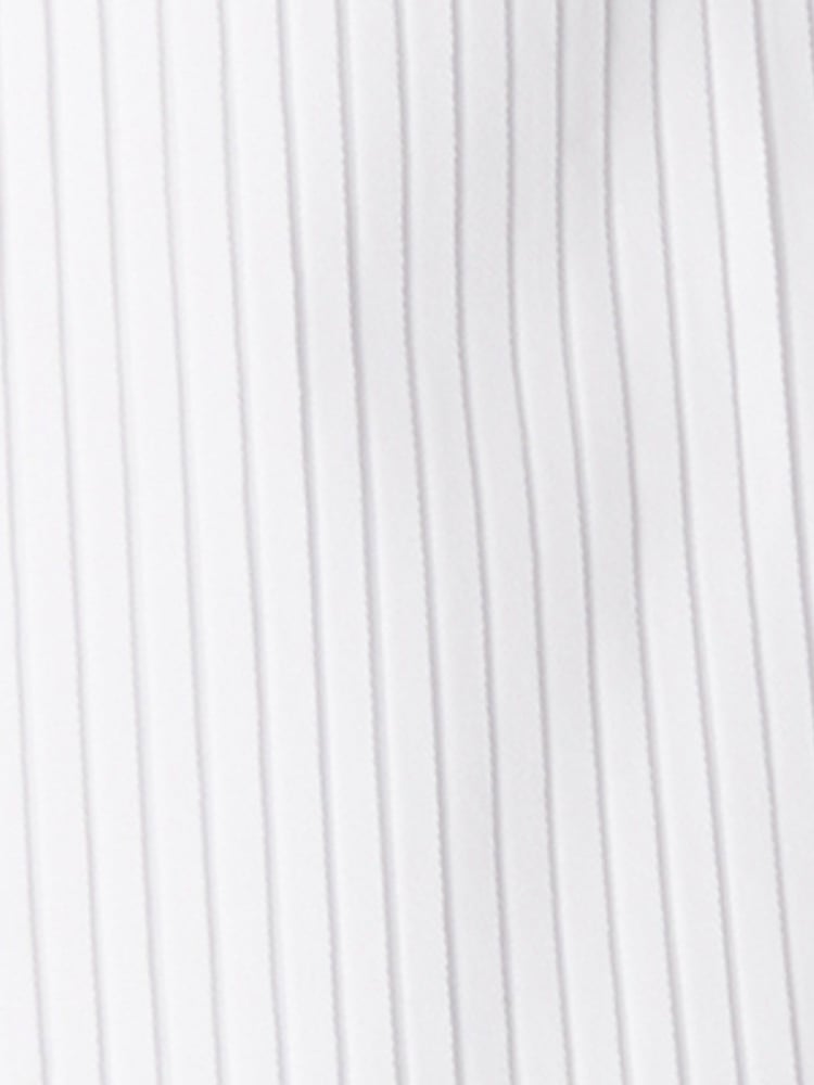 MOSS White Tailored Fit Wing Collar Pleated 100% Cotton Dress Shirt - Image 5 of 5