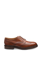 Loake Chester Burnished Calf Leather Heavy Brogue Shoes - Image 3 of 4