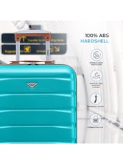 Flight Knight 55x40x20cm Ryanair Priority 4 Wheel ABS Hard Case Cabin Carry On Hand Luggage - Image 4 of 7