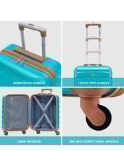 Flight Knight 55x40x20cm Ryanair Priority 4 Wheel ABS Hard Case Cabin Carry On Hand Luggage - Image 7 of 7