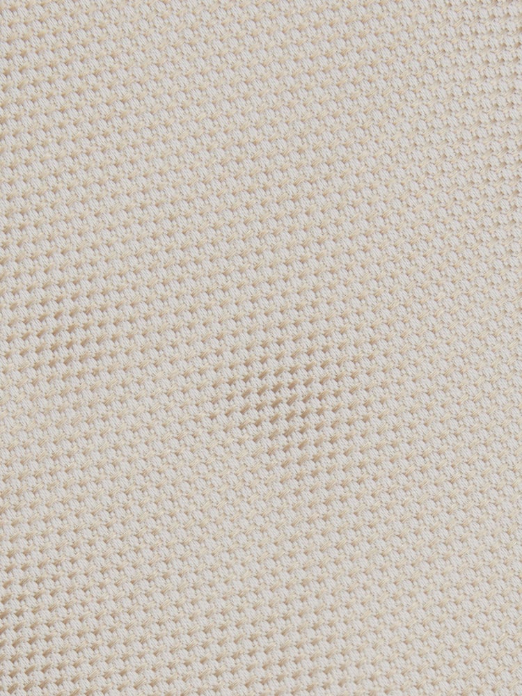 Reiss Soft Champagne Ceremony Textured Silk Blend Tie - Image 5 of 5