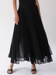Religion Black Eligion Floaty Sheer Multi Layered Olsen Maxi Skirt - Image 1 of 6