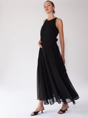 Religion Black Eligion Floaty Sheer Multi Layered Olsen Maxi Skirt - Image 4 of 6