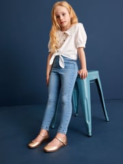 Blue Elasticated Waist Jeggings 2 Pack (3-16yrs) - Image 2 of 6