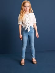 Blue Elasticated Waist Jeggings 2 Pack (3-16yrs) - Image 3 of 6
