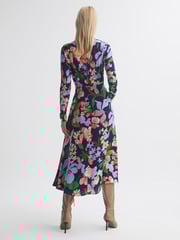 Florere Floral Long Sleeve Midi Dress - Image 4 of 6
