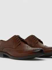 Schuh Rowland Brown Leather Brogues - Image 2 of 4