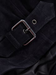 Reiss Navy Perry Atelier Metis Suede Zip-Through Jacket - Image 7 of 8
