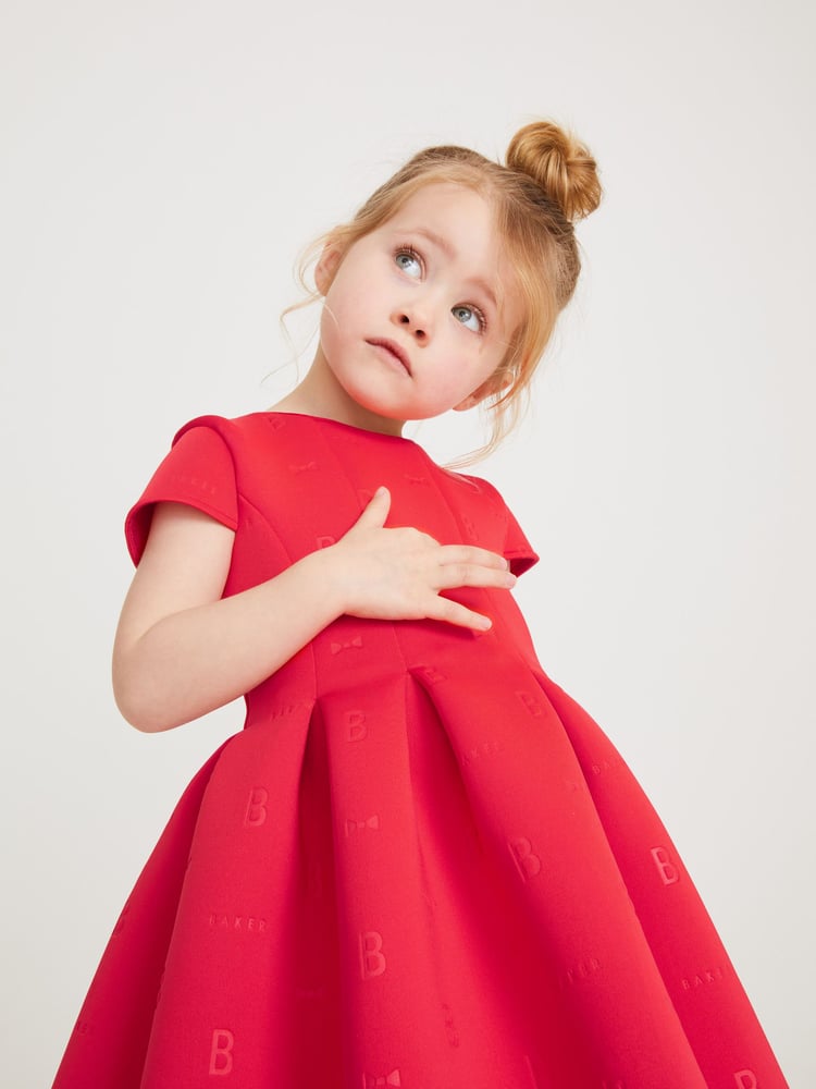 Baker by Ted Baker Pleated Scuba Dress - Image 2 of 10 Baker by Ted Baker Pleated Scuba Dress - Image 2 of 10