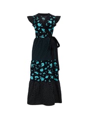 Pour Moi Black 100% Cotton Esme Fluted Dress - Image 4 of 5
