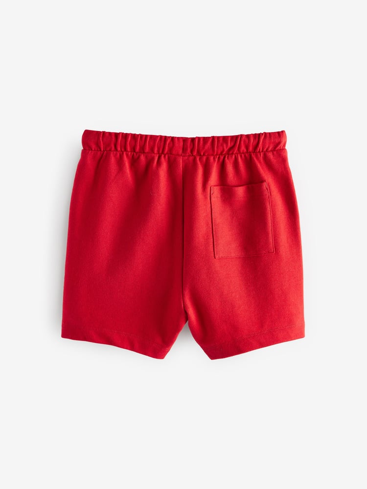 Grey/Navy Blue/Red Jersey Shorts 5 Pack (3mths-7yrs) - Image 2 of 4