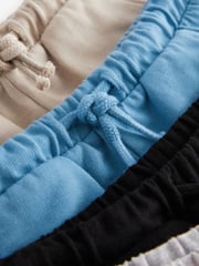 Grey/Navy Blue/Red Jersey Shorts 5 Pack (3mths-7yrs) - Image 4 of 4