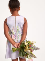 Lilac Purple Floral Scuba (3-16yrs) - Image 2 of 5