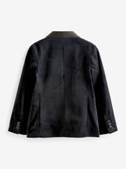 Black Velvet Blazer Jacket (3-16yrs) - Image 2 of 2