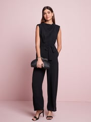 Black Cowl Neck Jumpsuit - Image 2 of 5