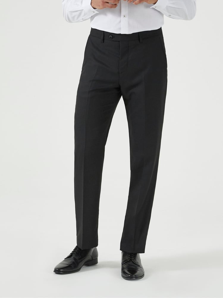 Skopes Black Tailored Fit Montague Suit: Trousers - Image 1 of 6