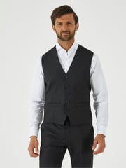 Skopes Black Montague Suit: Waistcoat - Image 1 of 6