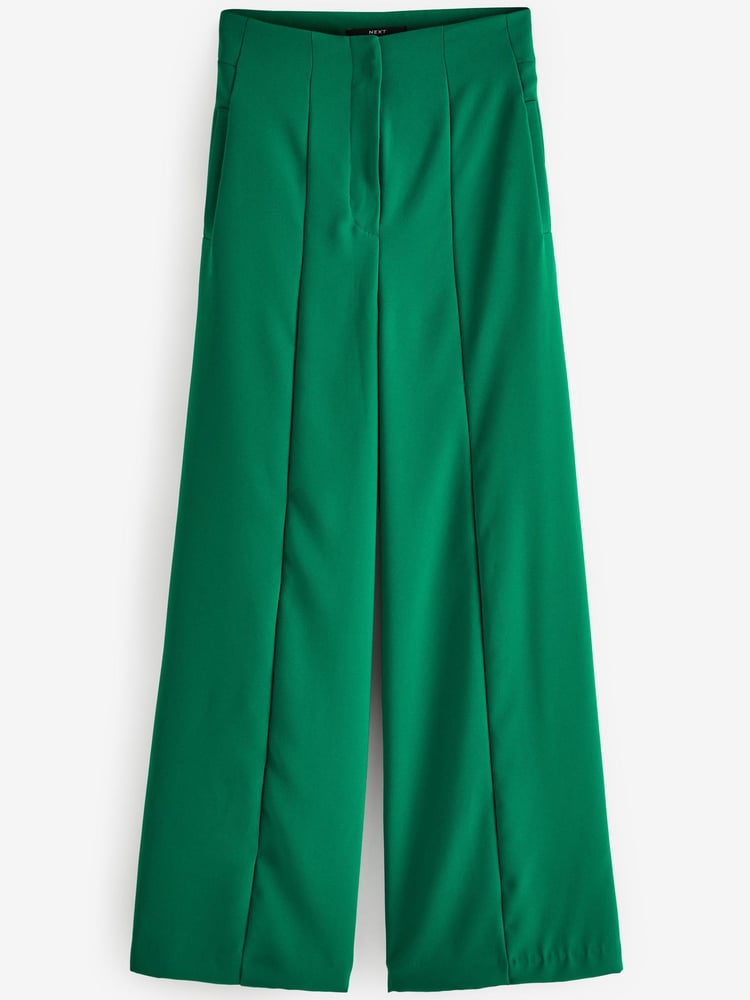 Green Tailored Super Wide Leg Trousers - Image 5 of 5