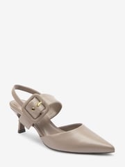 Grey Forever Comfort® Leather Buckle Detail Shoes - Image 4 of 7