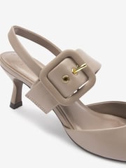 Grey Forever Comfort® Leather Buckle Detail Shoes - Image 6 of 7