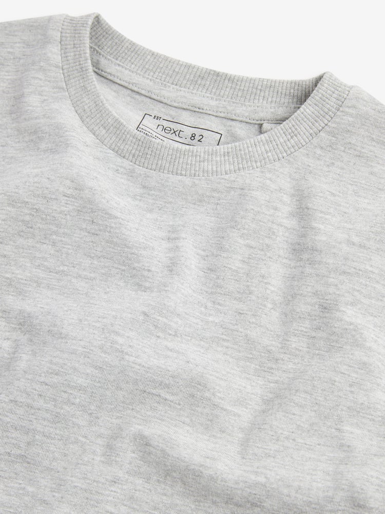 Grey Marl Regular Fit Short Sleeve T-Shirt (3-16yrs) - Image 3 of 3