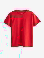 Red Regular Fit Short Sleeve T-Shirt (3-16yrs) - Image 1 of 2
