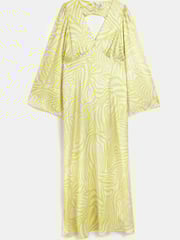 River Island Green Light Long Sleeve Geometric Dress - Image 4 of 4