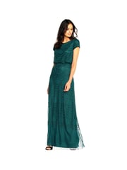 Adrianna Papell Blouson Beaded Dress - Image 3 of 6