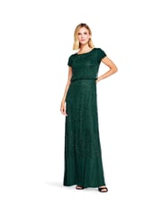 Adrianna Papell Blouson Beaded Dress - Image 4 of 6