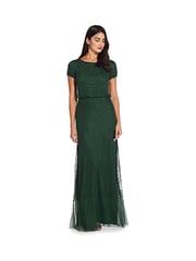 Adrianna Papell Blouson Beaded Dress - Image 5 of 6