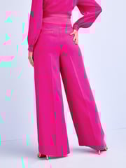 Pink Tailored Super Wide Leg Trousers - Image 2 of 5