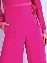 Pink Tailored Super Wide Leg Trousers - Image 4 of 5