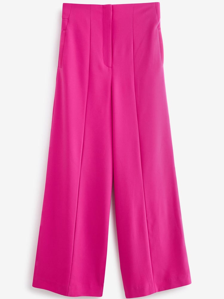 Pink Tailored Super Wide Leg Trousers - Image 5 of 5