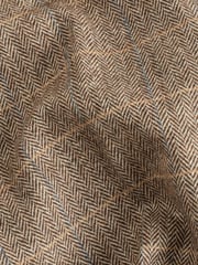 Neutral Skinny Wool Blend Check Suit: Trousers - Image 12 of 12