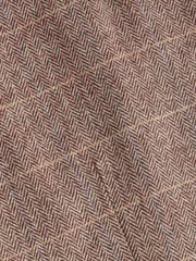 Neutral Wool Blend Check Suit Waistcoat - Image 8 of 8